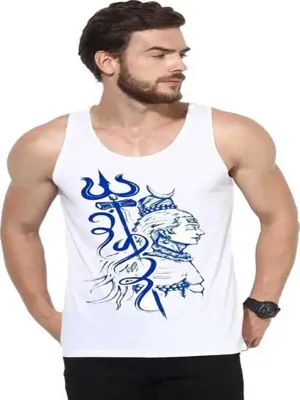 omoxo printed vest blue bhole