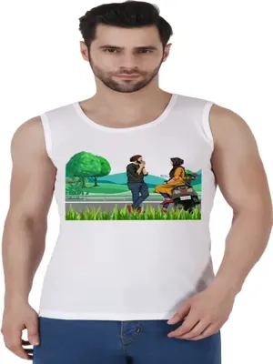 omoxo printed vest couple love